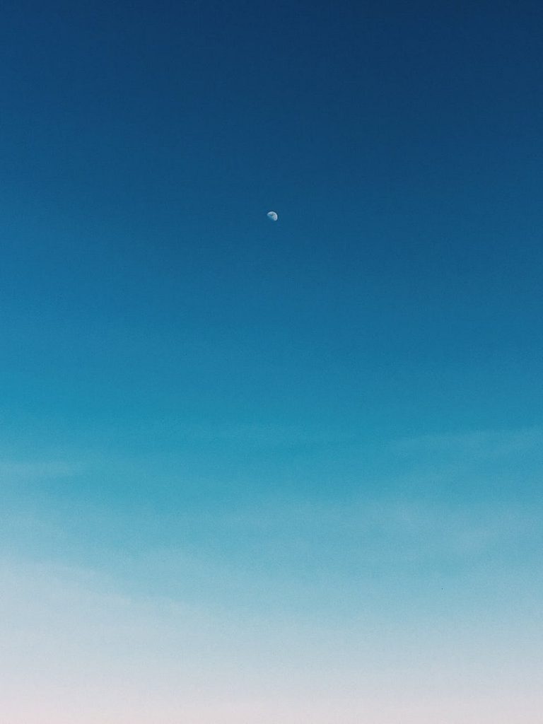 clear blue sky in summer day